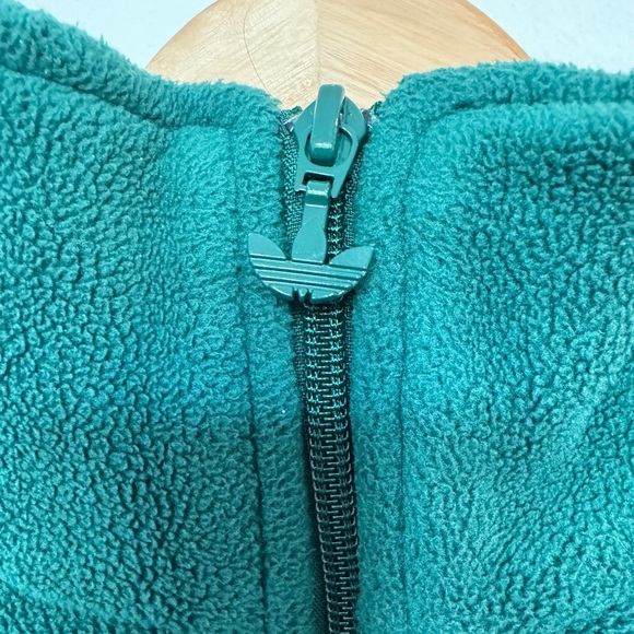 Adidas originals green quarter-zip fleece - Picture 5 of 6